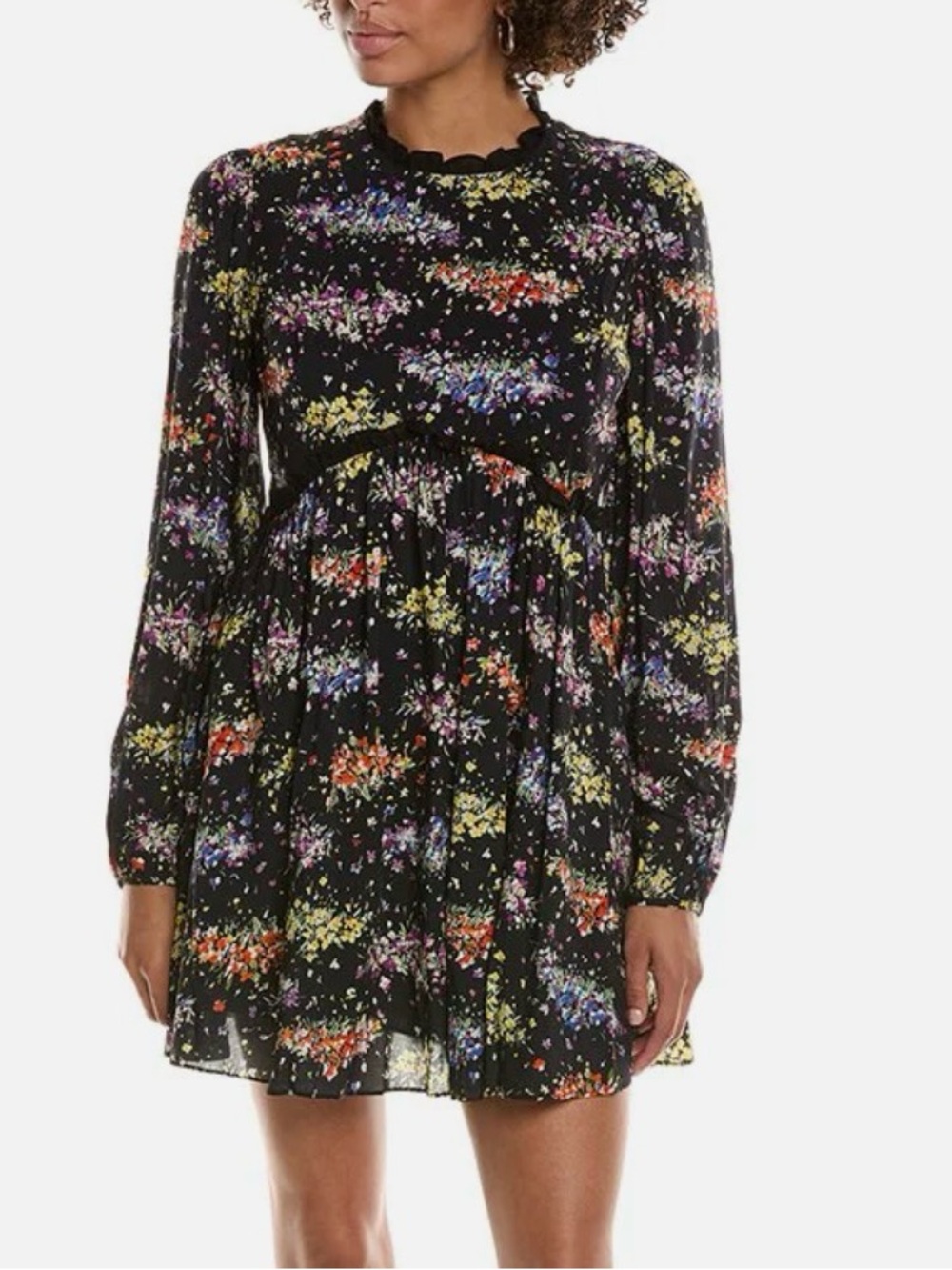 AMUR Block Floral Minidress - Size 4